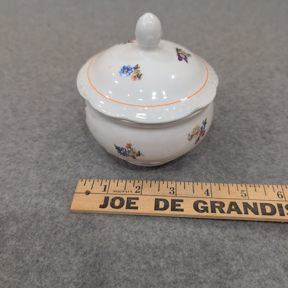 Kahla Kahlaerstedt Pastorale Floral Sugar Bowl with Lid Made in GDR NA308 - Picture 6 of 6